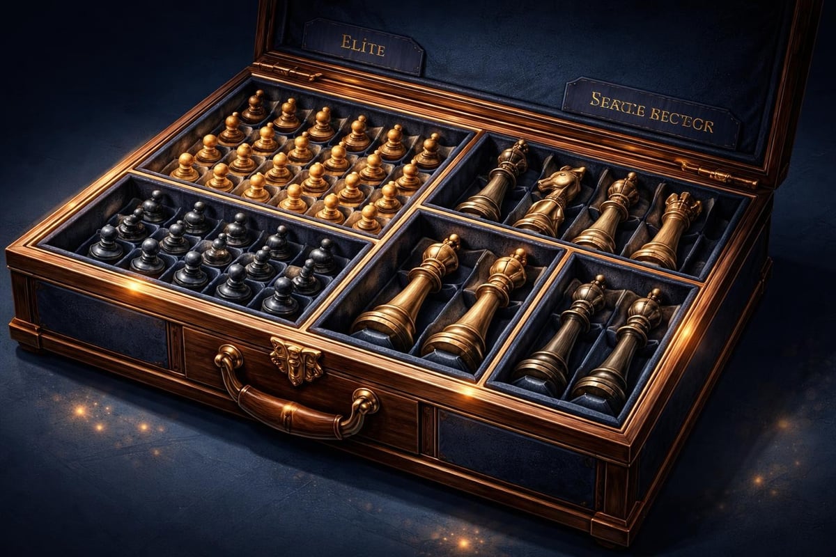 Chess piece organization system
