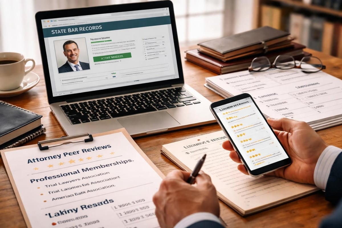 Attorney credential verification