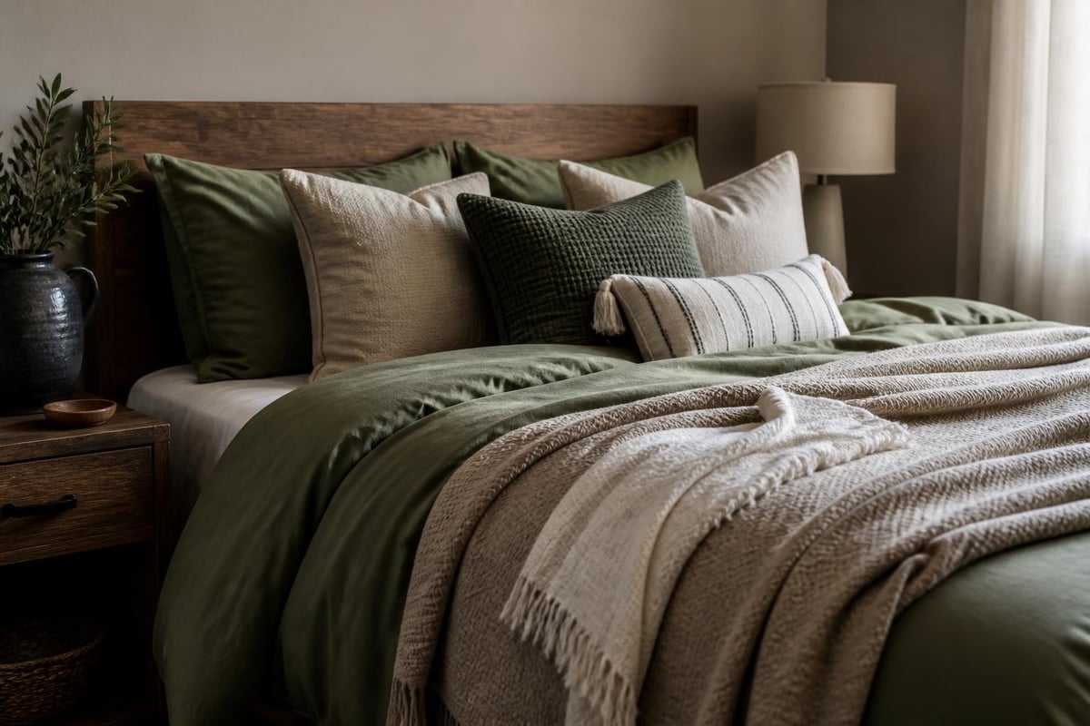 Layering textures with bear bedding