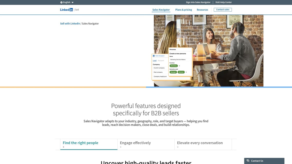 9 Essential Sales Lead Generator Tools for 2025 Success - LinkedIn Sales Navigator