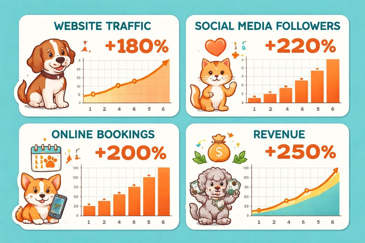Digital marketing results dashboard