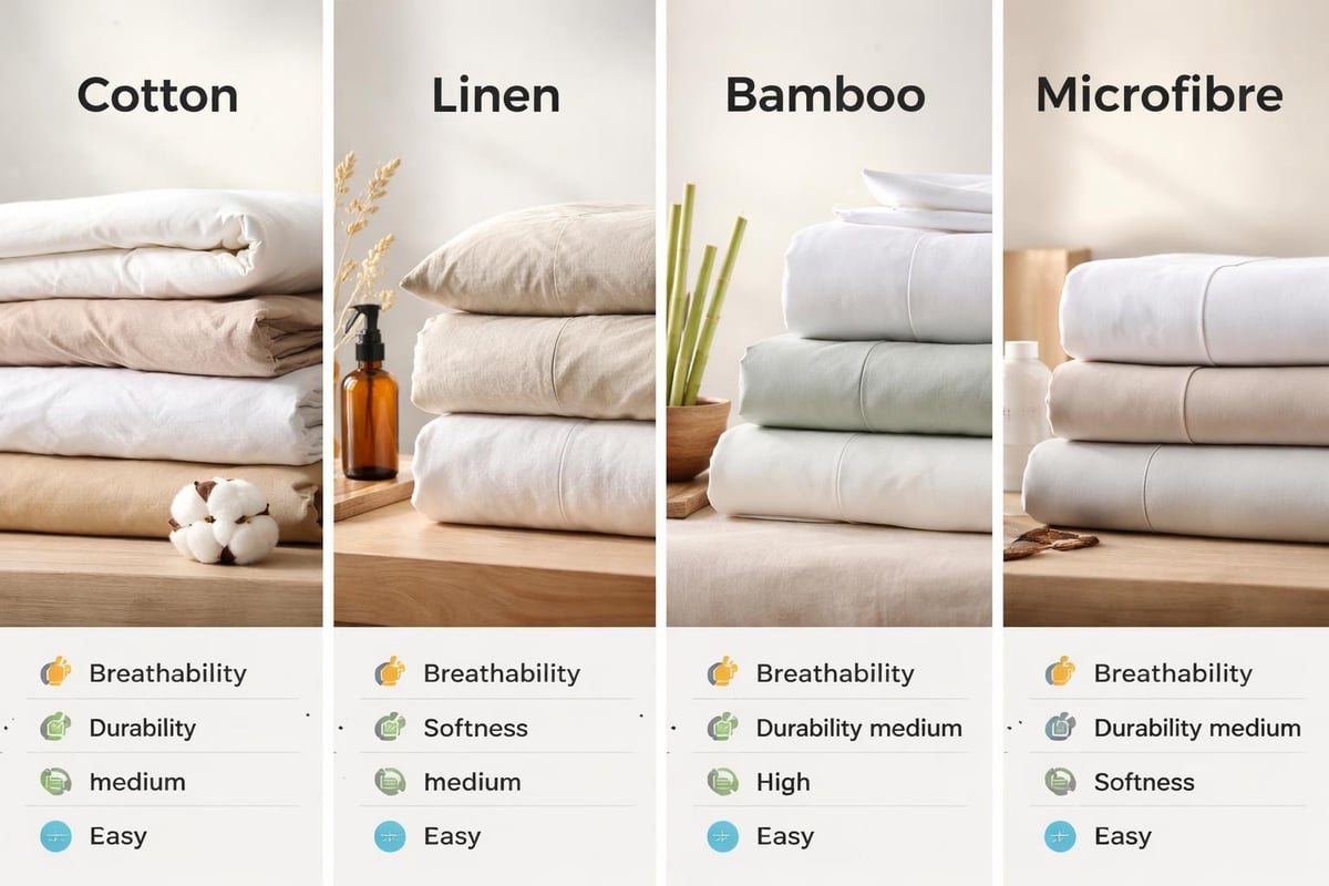 Comparison of bed sheet materials