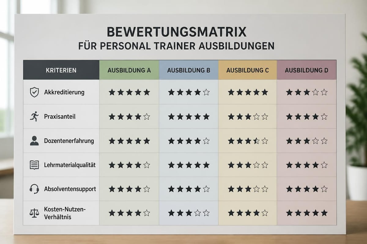 Qualitätskriterien Ausbildung