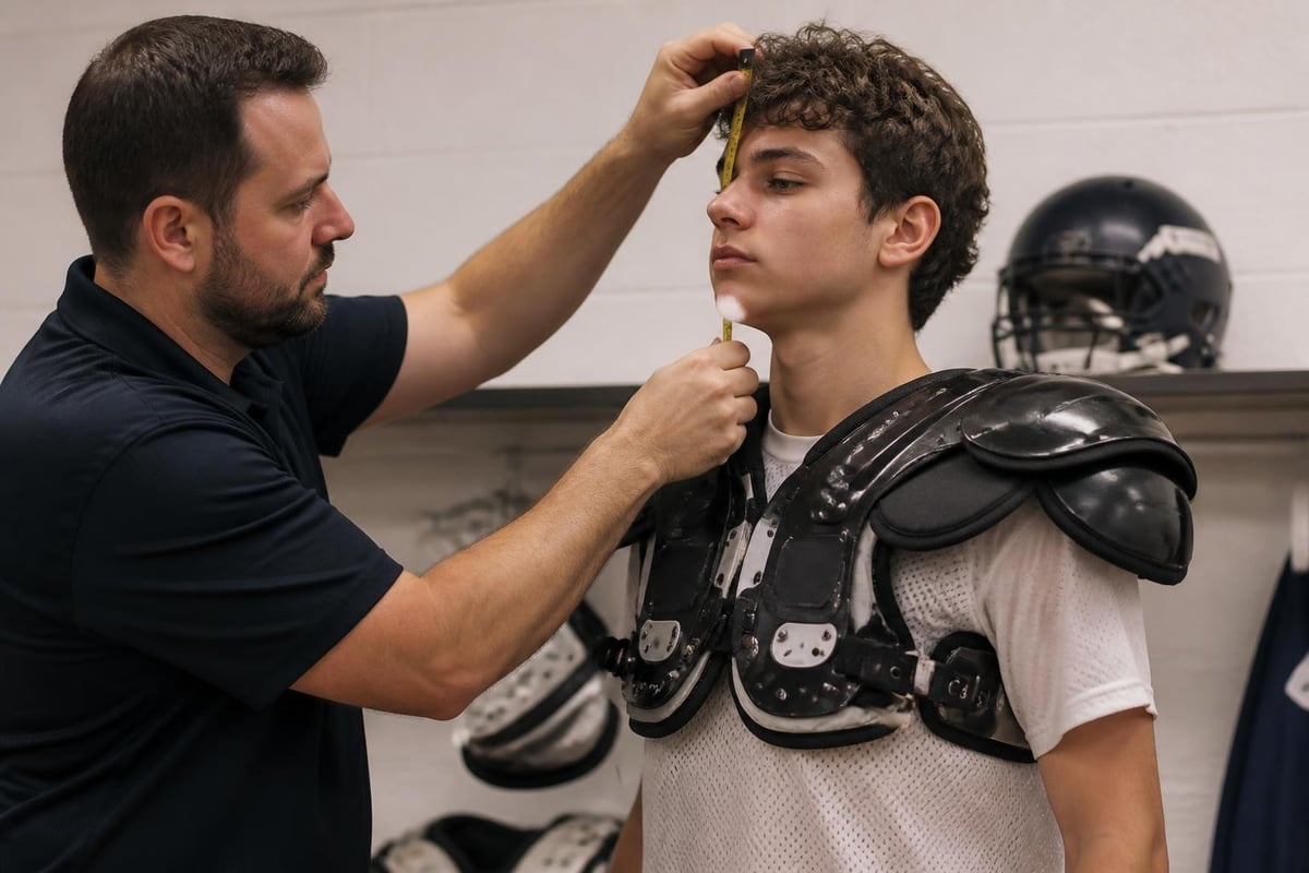 Protective equipment fitting process
