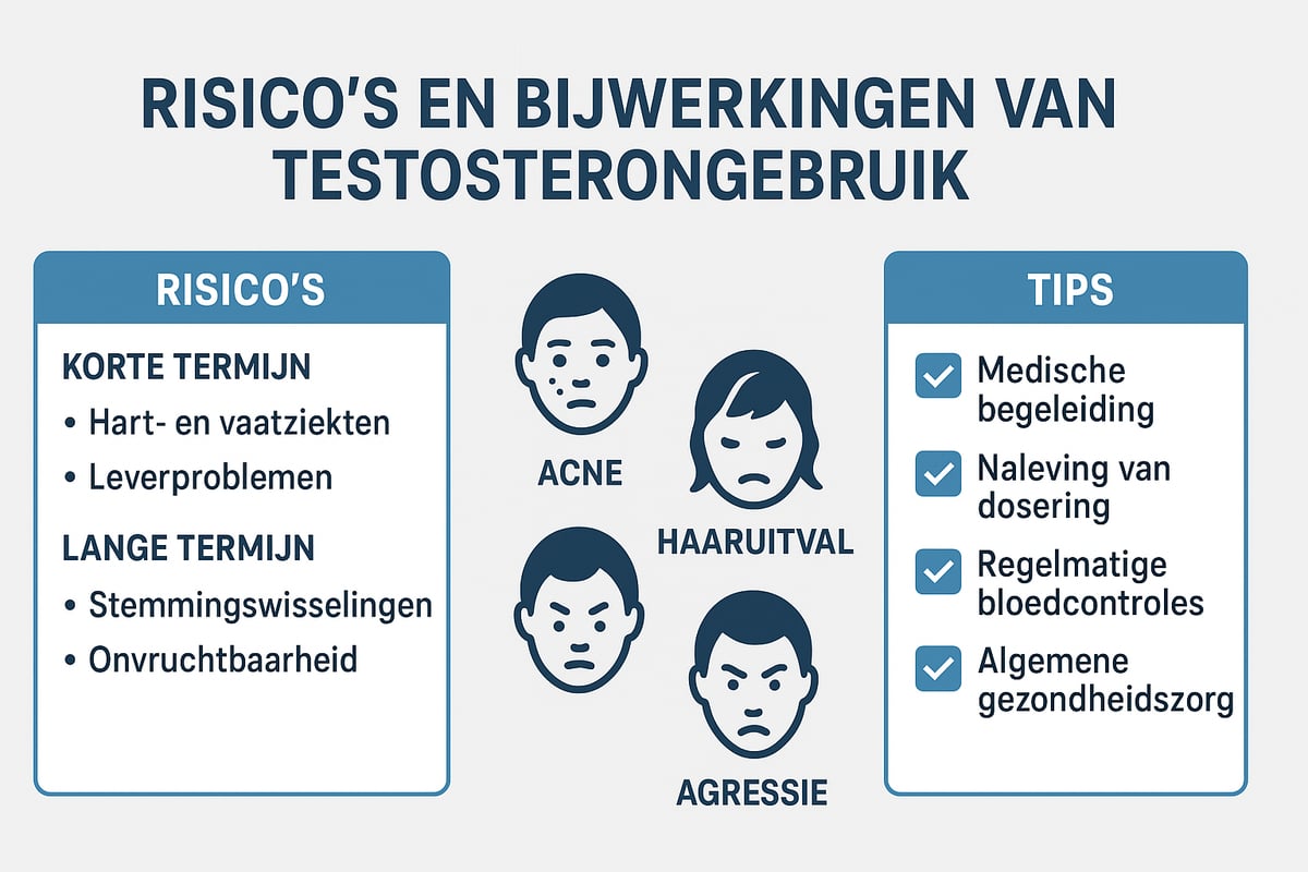 Risico’s en Bijwerkingen van Testosteron Gebruik