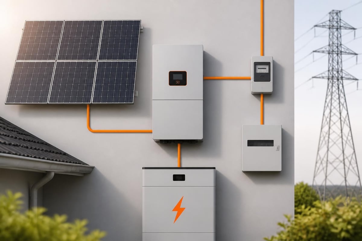 Solar hybrid system components