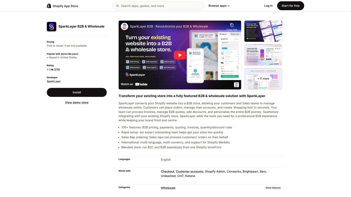 Top 8 Best B2B Shopify Apps to Boost Your Store 2026 - SparkLayer B2B & Wholesale
