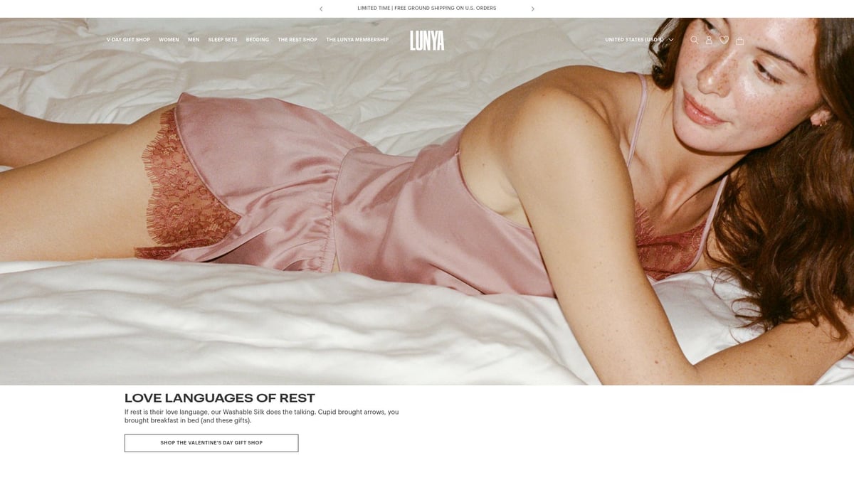 7 Unique Corporate Gifts to Impress in 2026 - Lunya Washable Silk Sleep Mask & Pillow Set – Wellness Gift for Restful Rituals