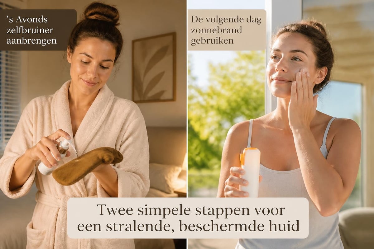 Zonnebrand aanbrengen routine