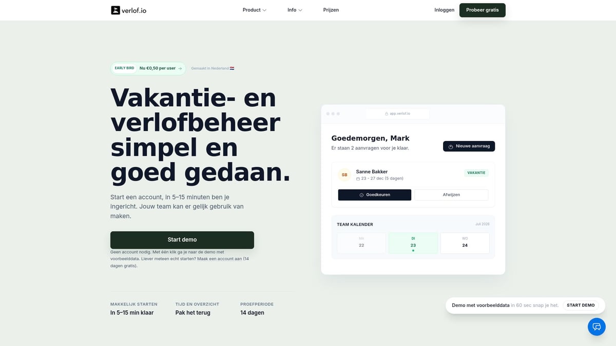 7 Beste Verlof Software Prijzen Voor 2026 Ontdekt - Verlof.io