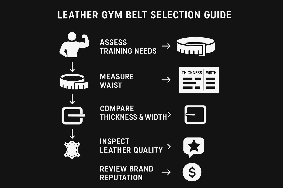 How to Choose the Right Leather Gym Belt: Step-by-Step Guide