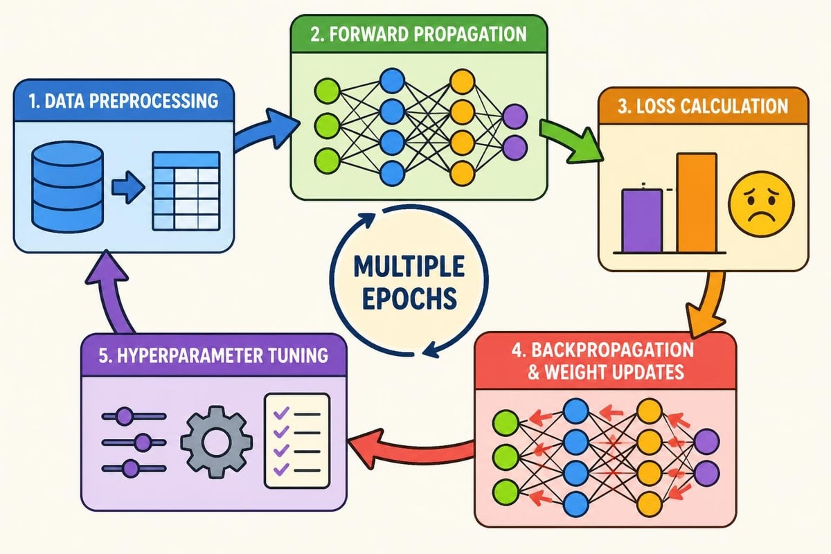 Neural network training process