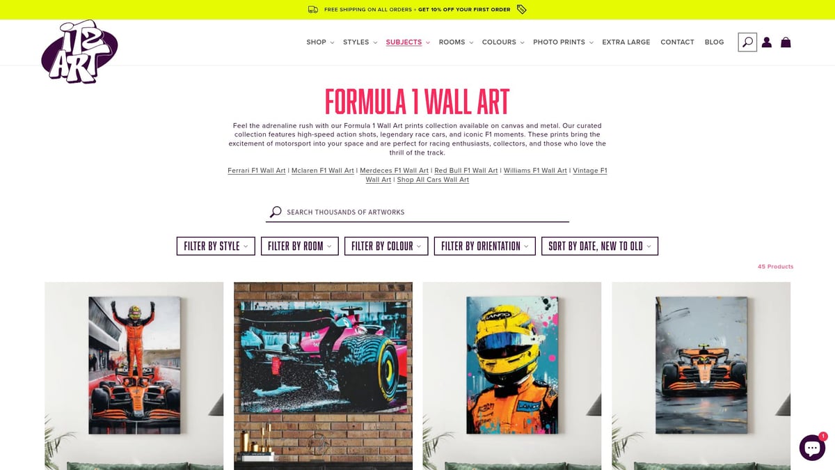 7 Stunning Formula 1 Wall Art Ideas for Racing Fans 2026 - ItzArt.ca – Abstract Formula 1 Canvas Prints