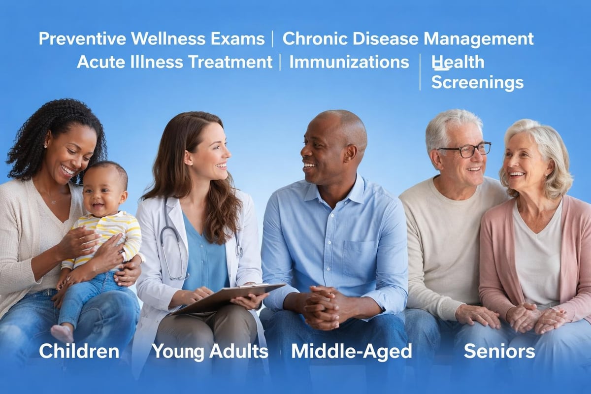 Primary care service categories