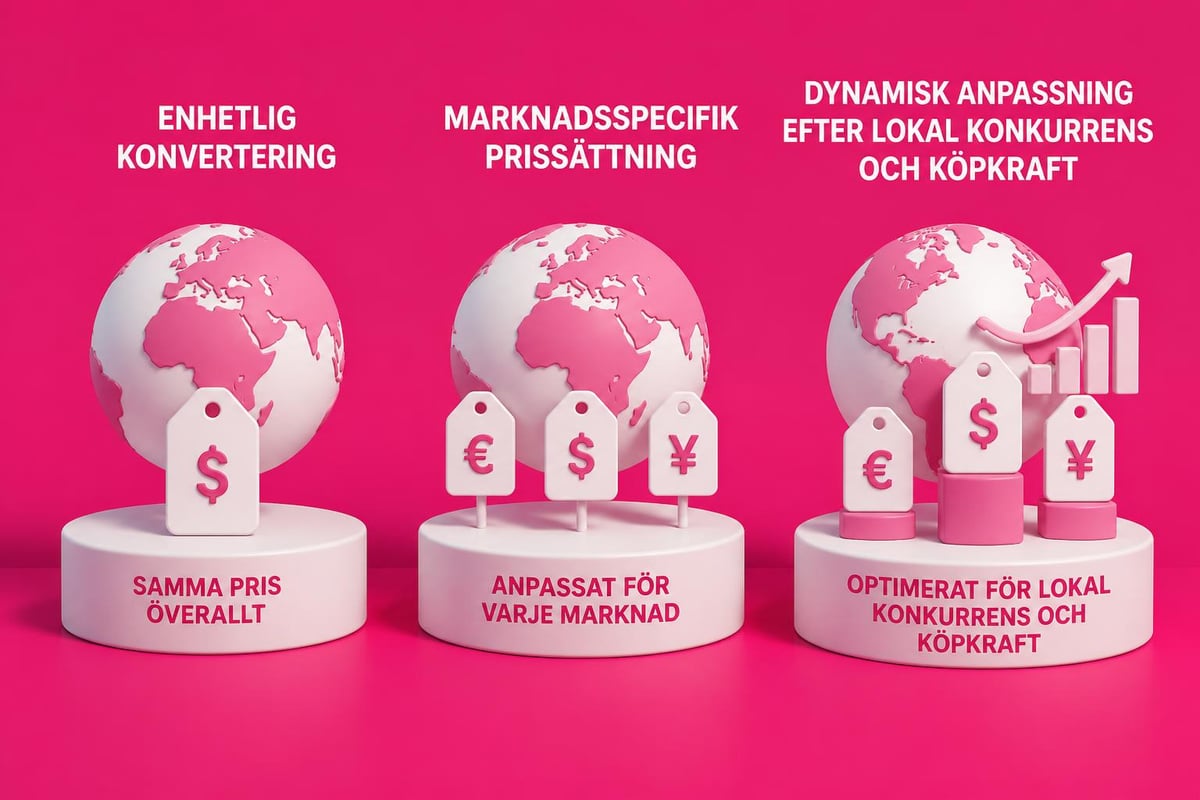 Shopify Payments Markets: Guide för svenska e-handlare 3 Multi-currency pricing strategy