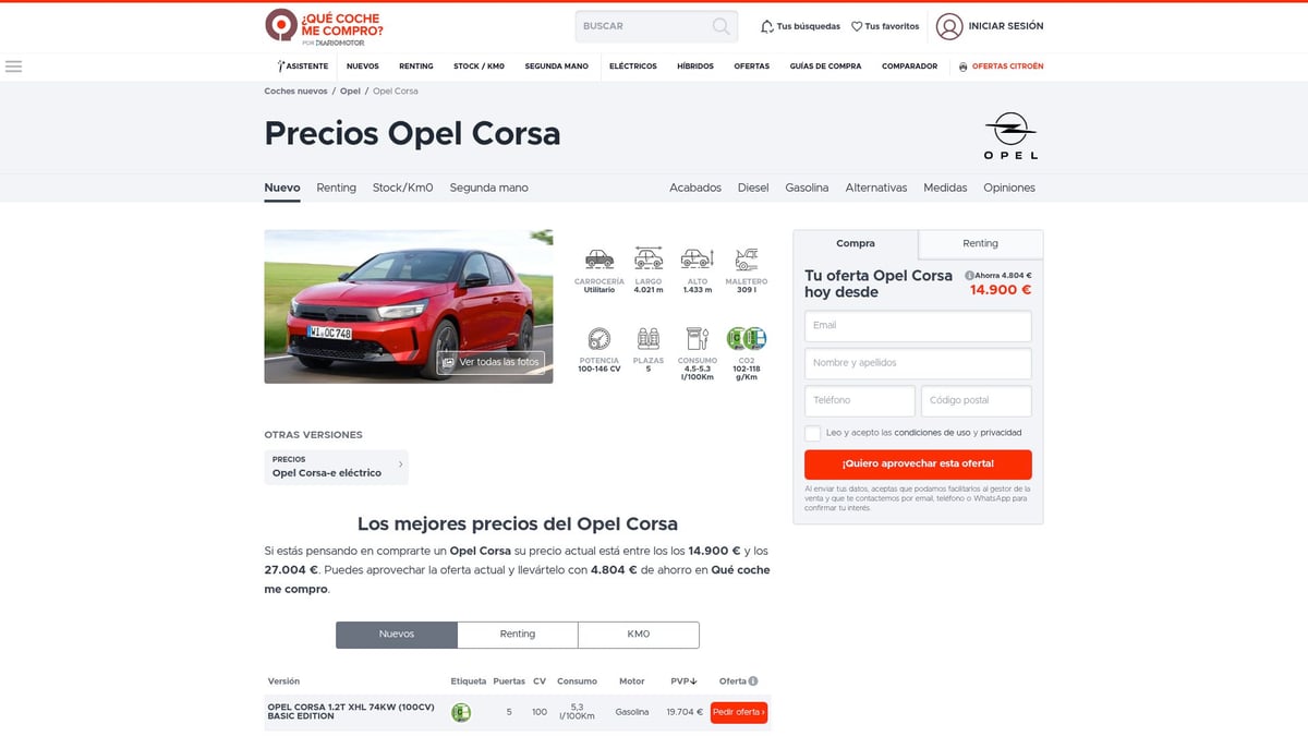 8 Opciones De Coche Utilitario Imprescindibles En 2025 - Opel Corsa