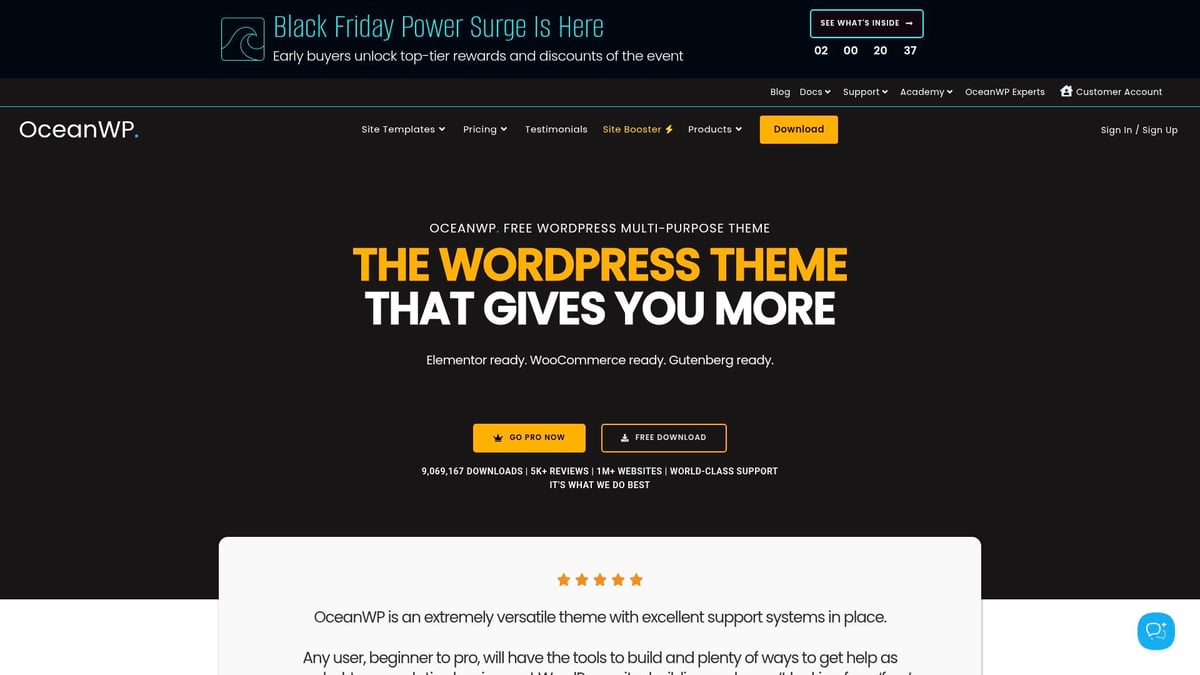 9 Unverzichtbare Templates Für Webseiten Im Jahr 2026 - OceanWP Theme