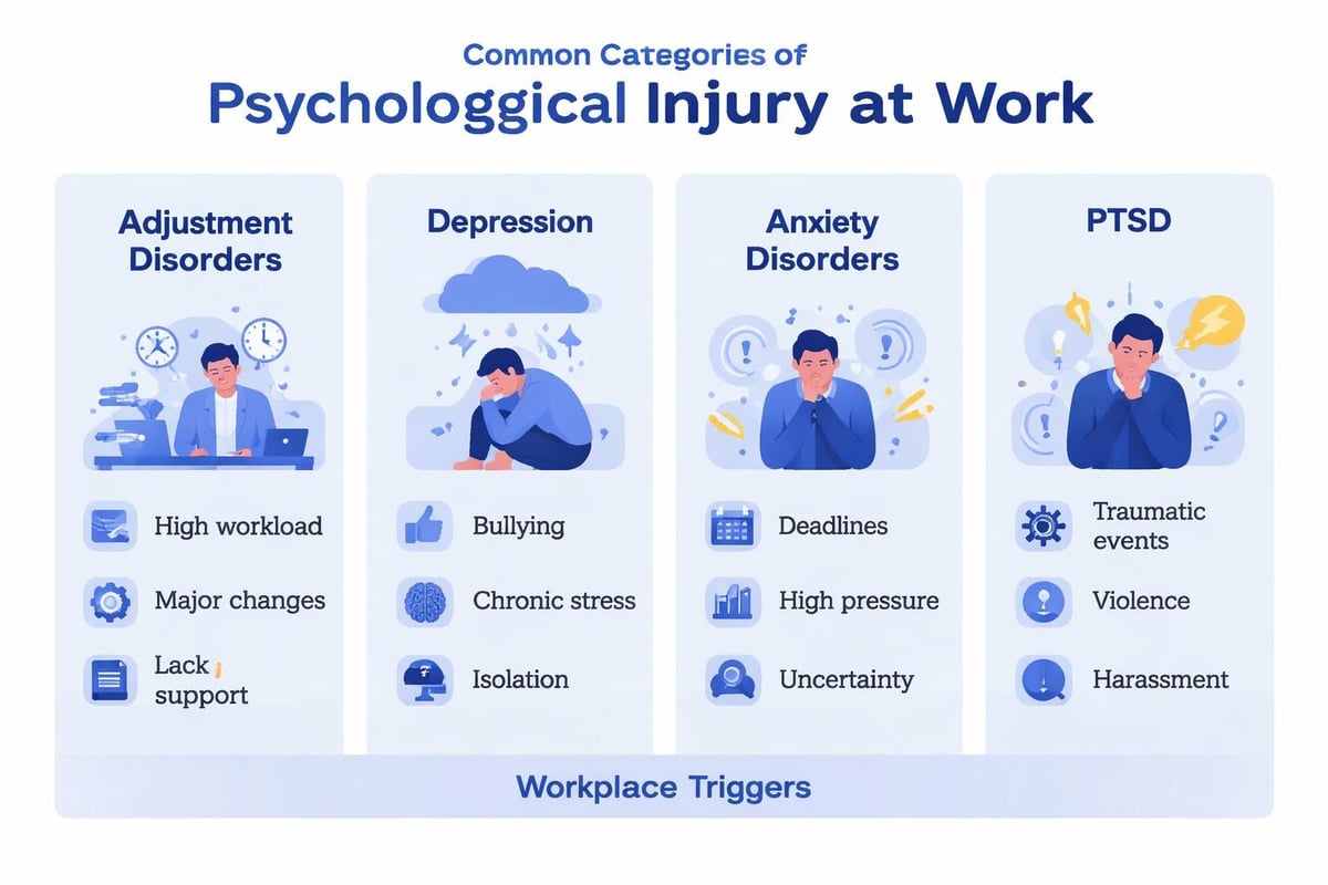 Types of psychological injuries