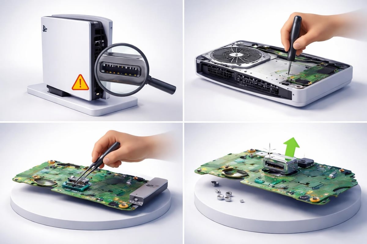 HDMI port repair process