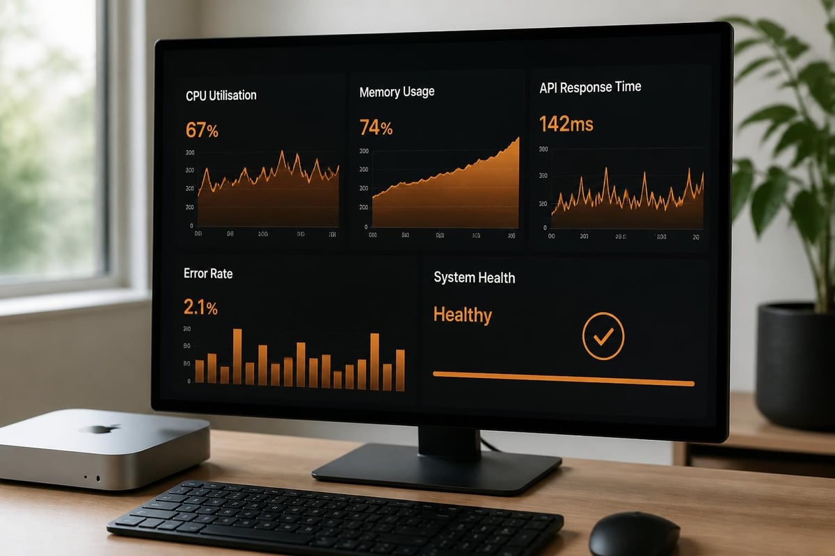 AI workstation monitoring dashboard