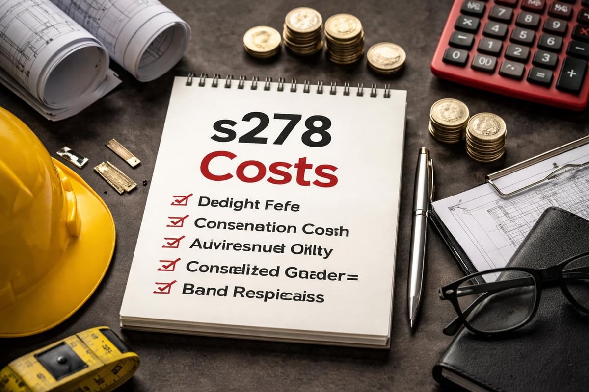 S278 costs breakdown