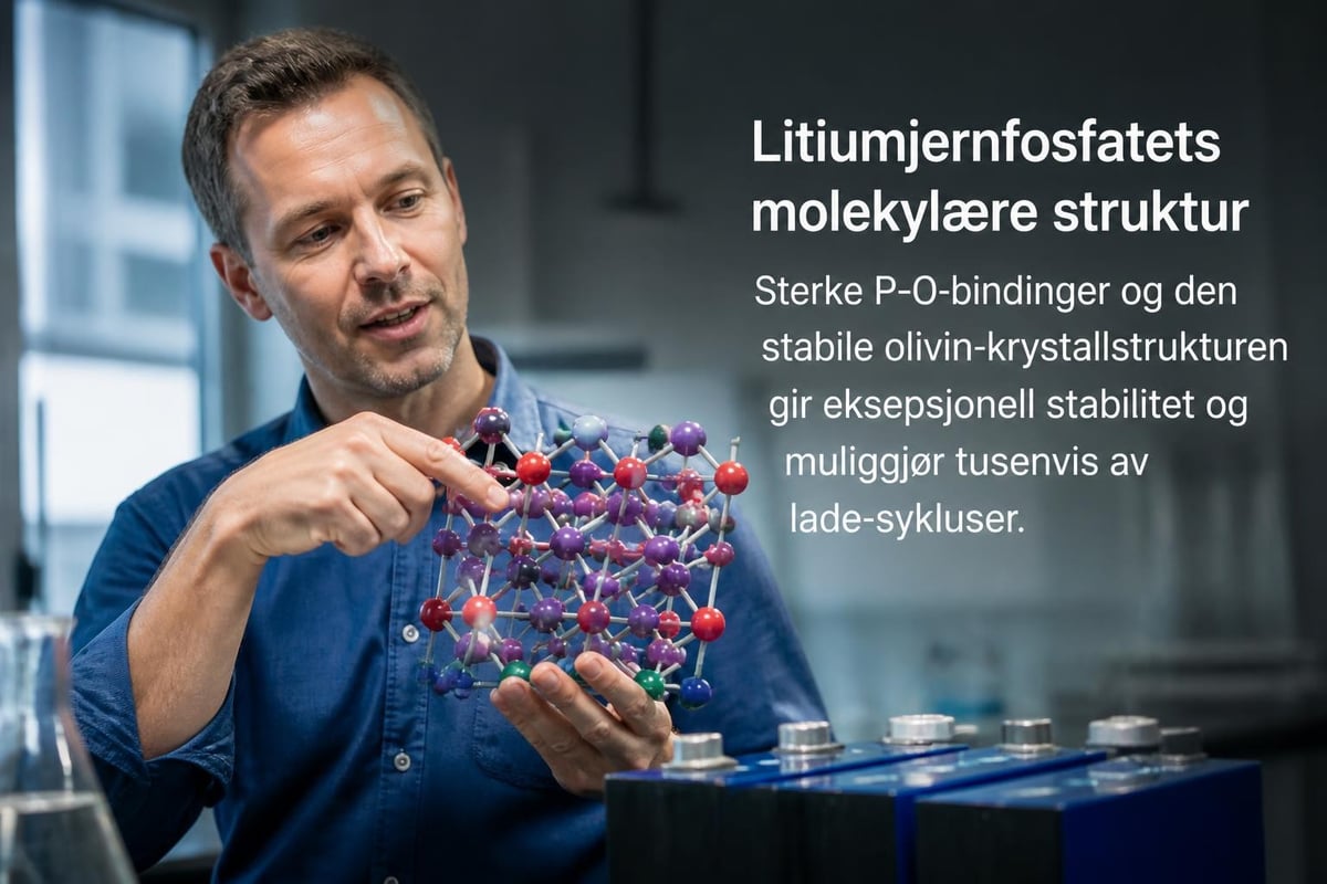 LiFePO4 kjemisk struktur
