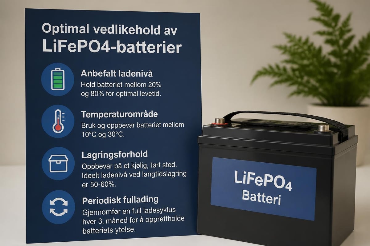 LiFePO4 vedlikehold