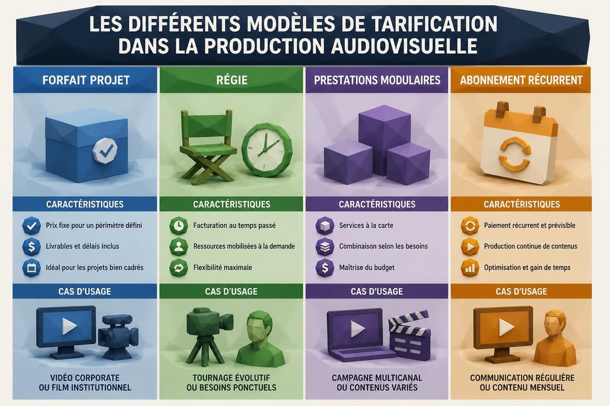 Comparaison modèles tarifaires
