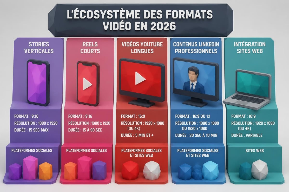 Formats vidéo 2026