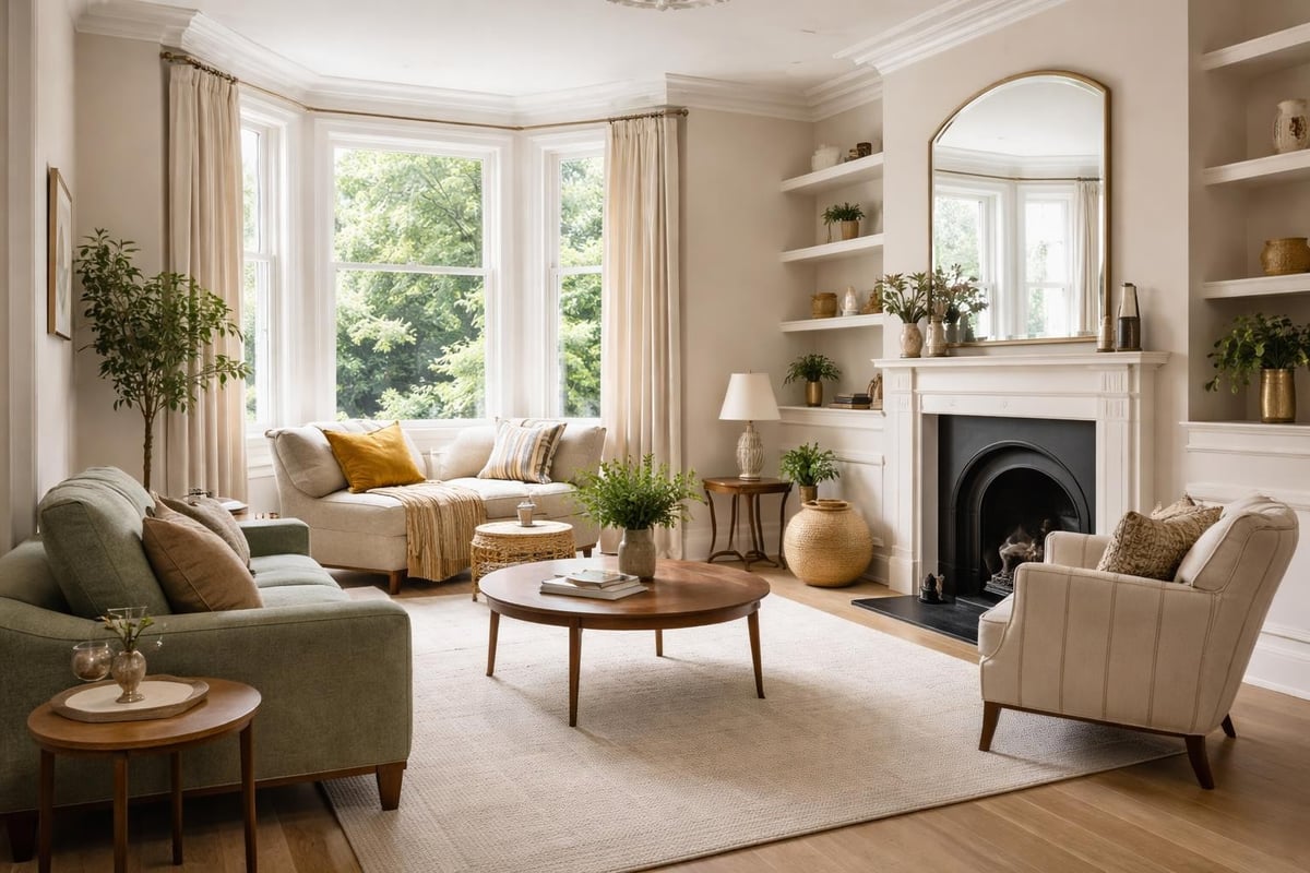 Architectural features and furniture placement