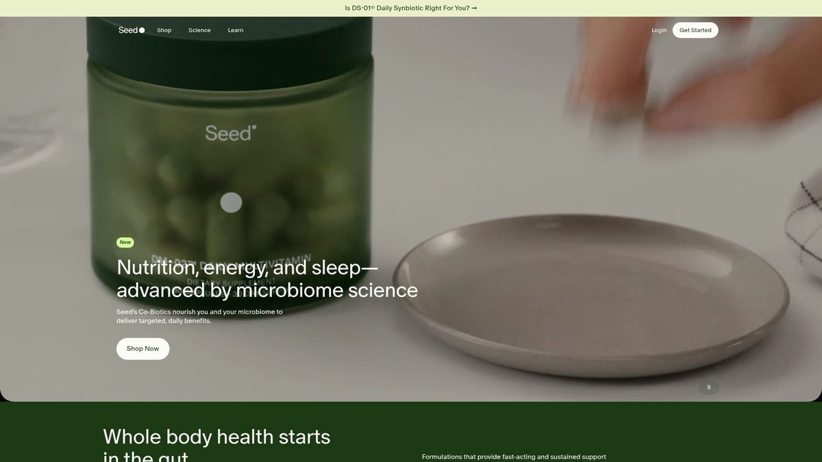 7 Essential Pre and Probiotic Capsules to Try in 2025 - Seed Daily Synbiotic