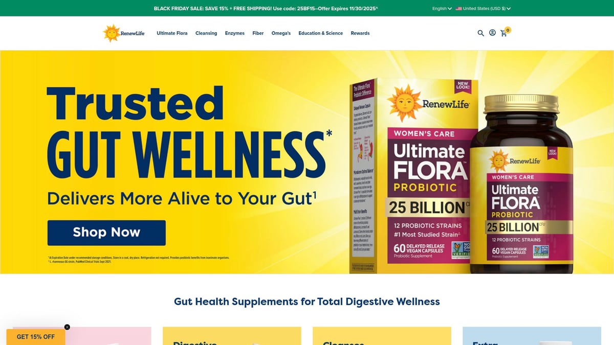 7 Essential Pre and Probiotic Capsules to Try in 2025 - Renew Life Ultimate Flora Probiotic Extra Care