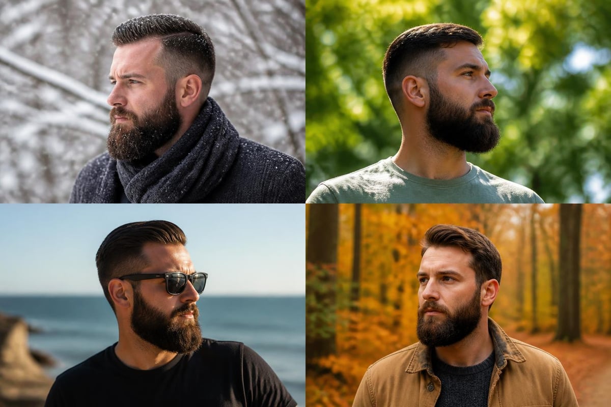 Seasonal beard care adjustments