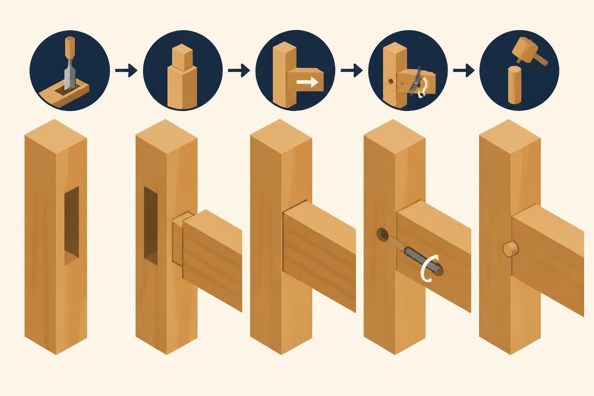 Mortise and tenon joint assembly