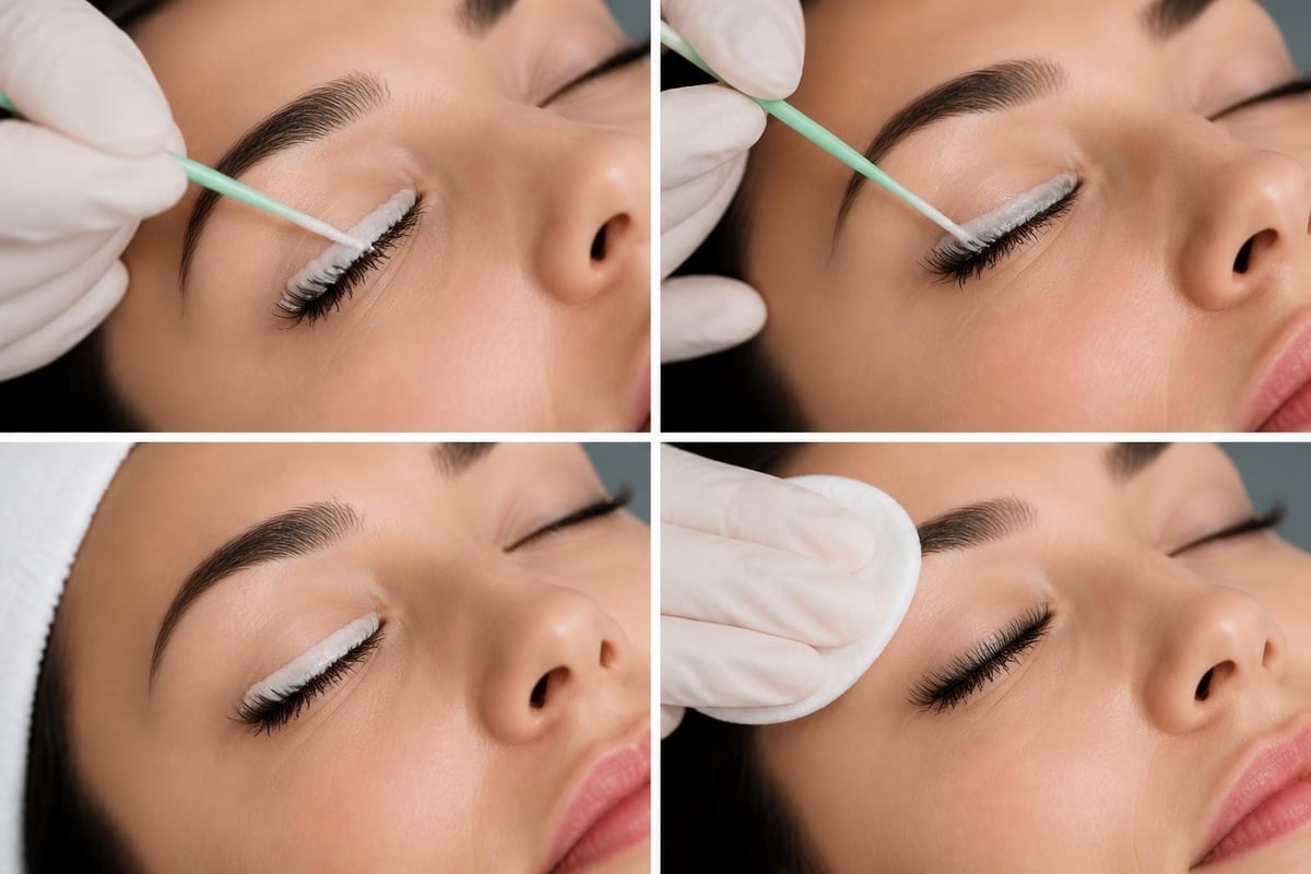 Professional cream remover application technique