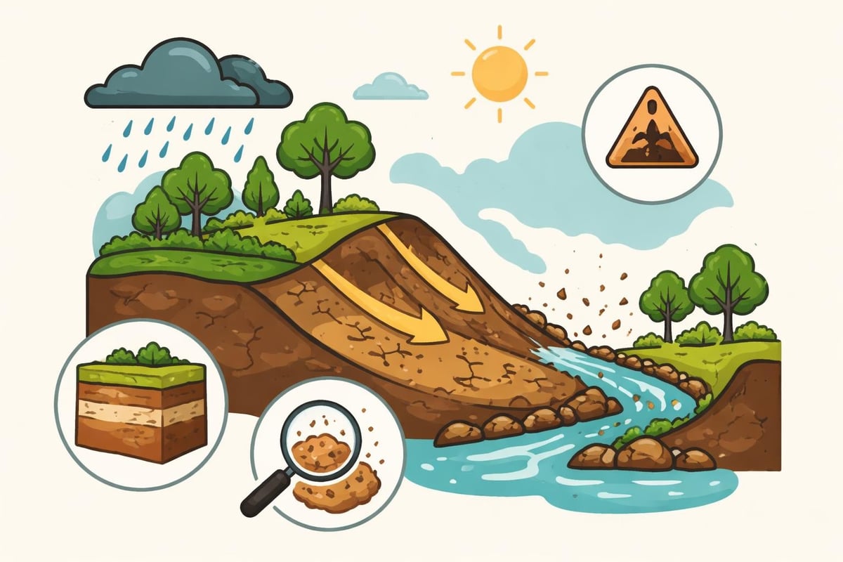 Erosion processes on construction sites