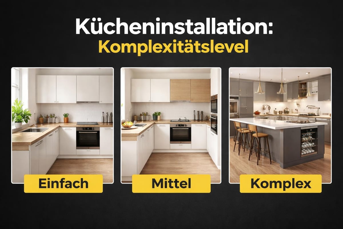 Küchenmontage Komplexität