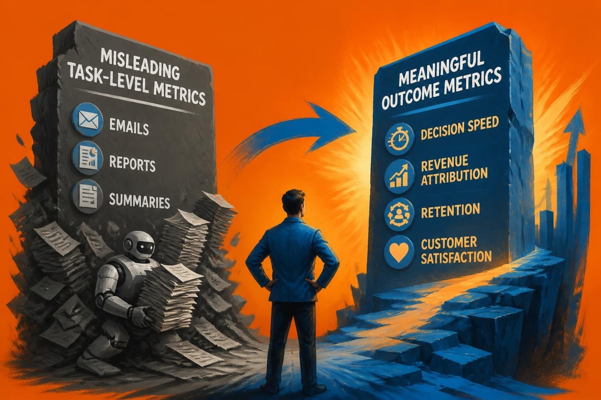 Task metrics versus outcome metrics