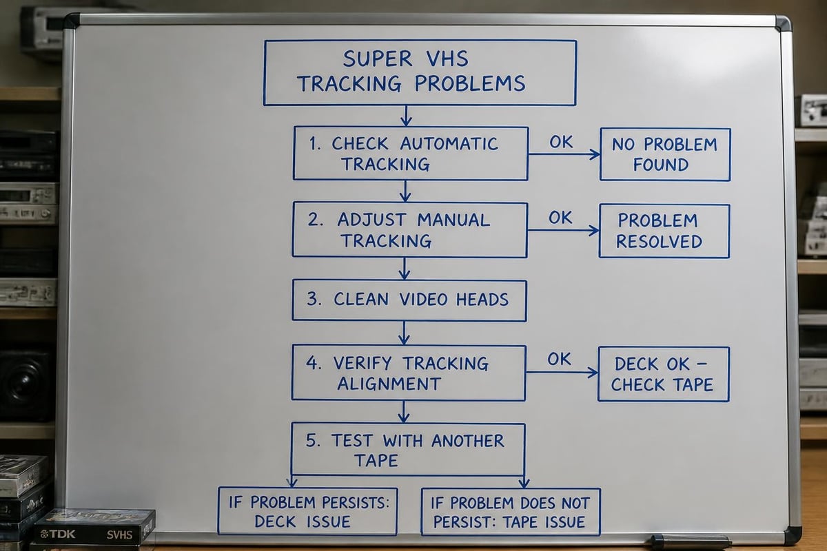VHS tracking adjustment workflow