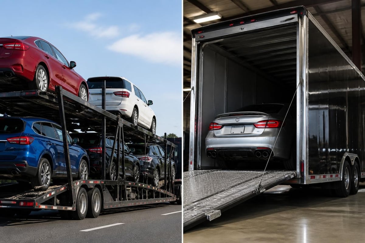 Open vs enclosed carrier comparison