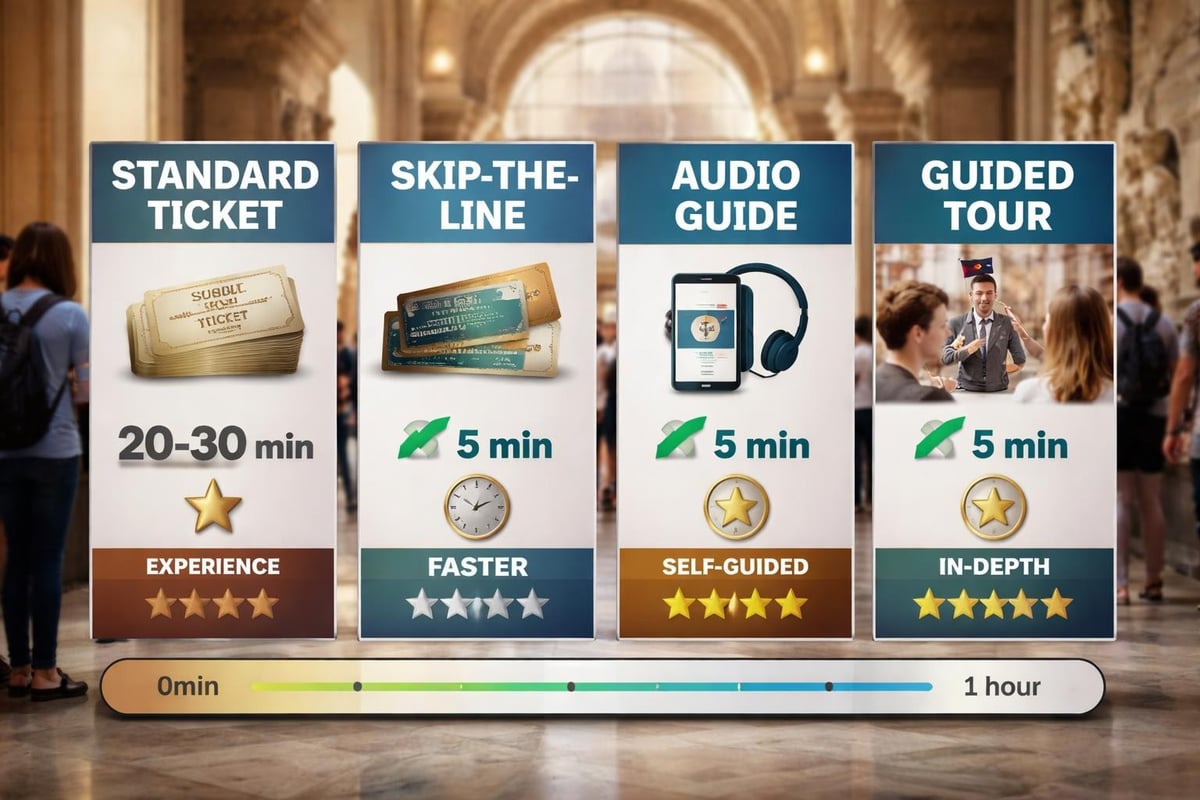 Uffizi ticket types comparison