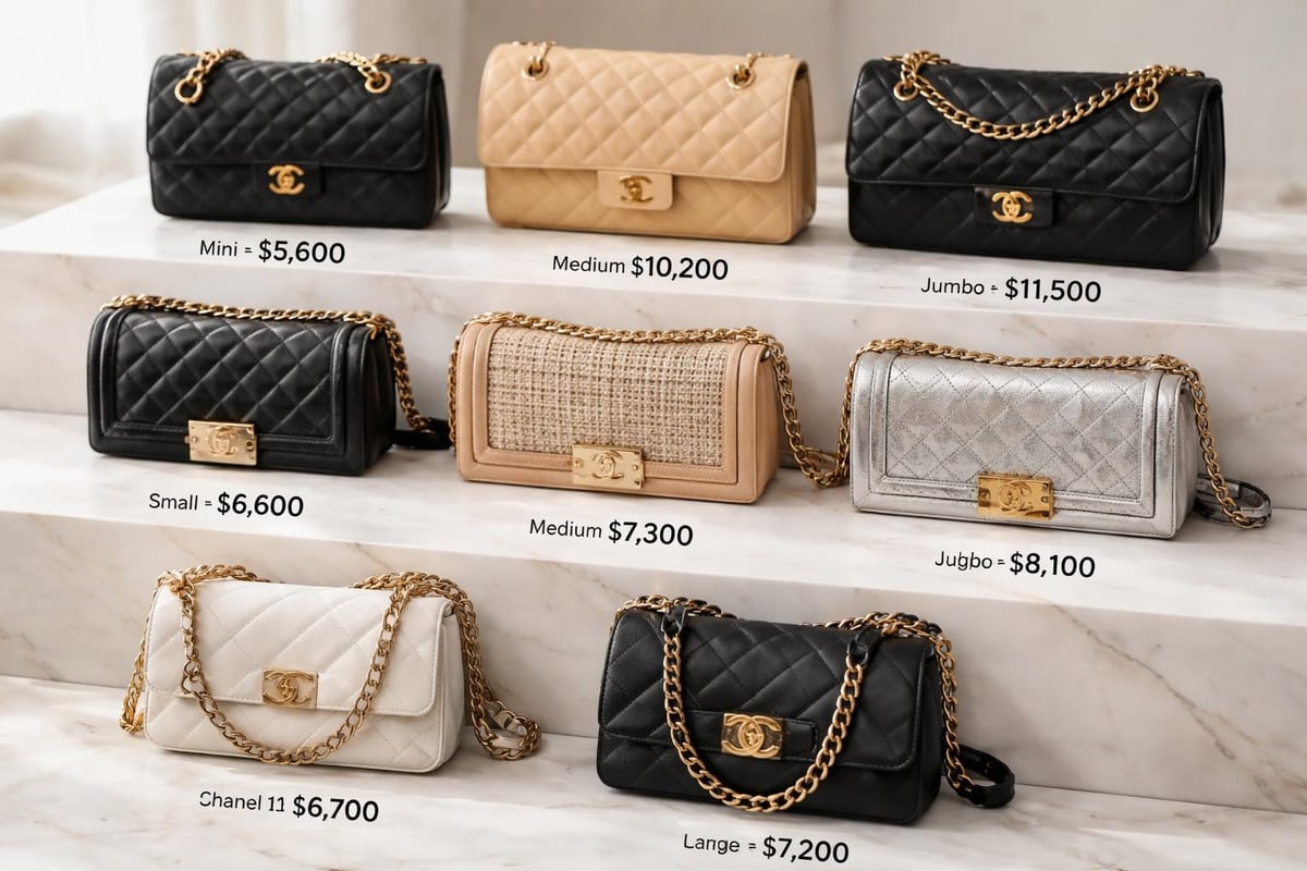 Chanel model pricing comparison