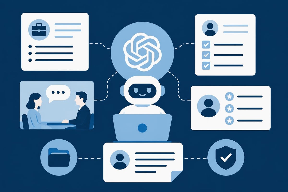 AI recruitment process flow
