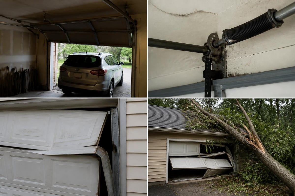 Garage door emergency scenarios