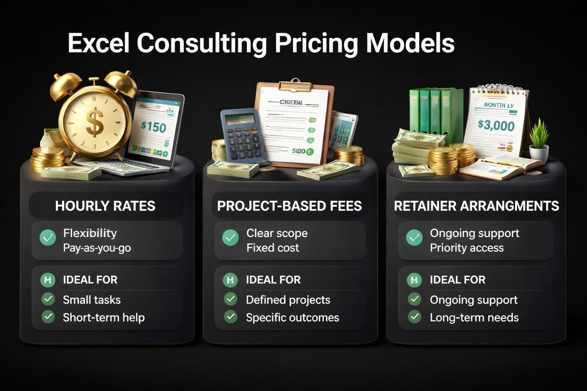 Excel consulting pricing comparison