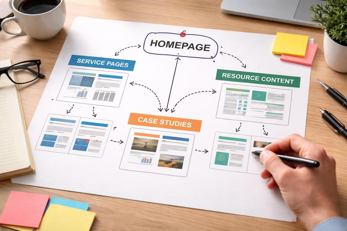 Website technical SEO structure