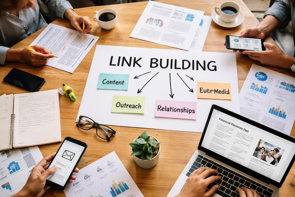 Link building strategy flow