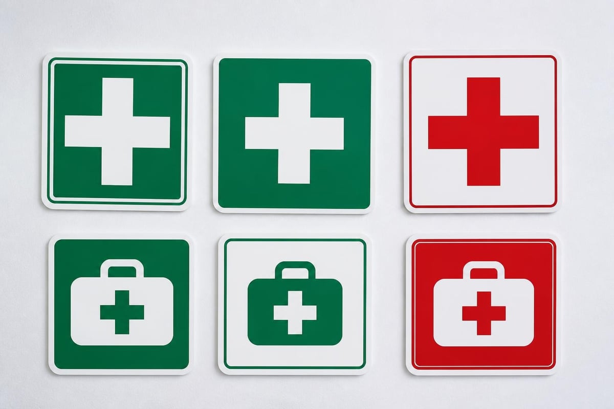 ISO 7010 first aid symbols