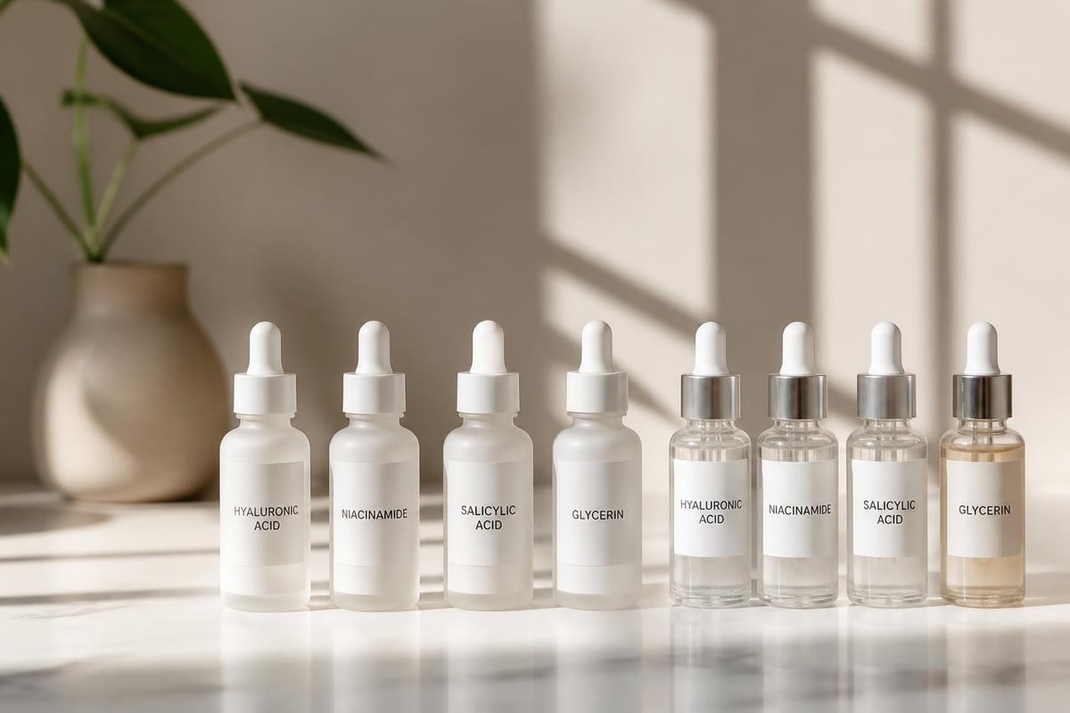 Essential skincare ingredients comparison