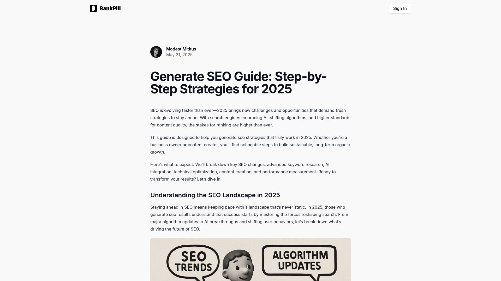 Writing Articles for SEO: A Complete Guide for Beginners (2025) - How AI Platforms Like RankPill Simplify SEO Article Writing